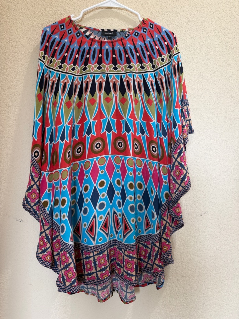 Tolani all silk shift mini dress